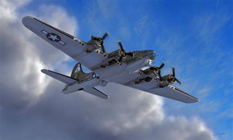 B 17 Flying Fortress Digital Art By Dale Jackson