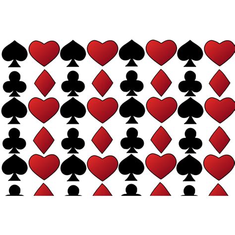 Vector Image Of Hearts Spades Diamonds And Clubs Signs Free Svg