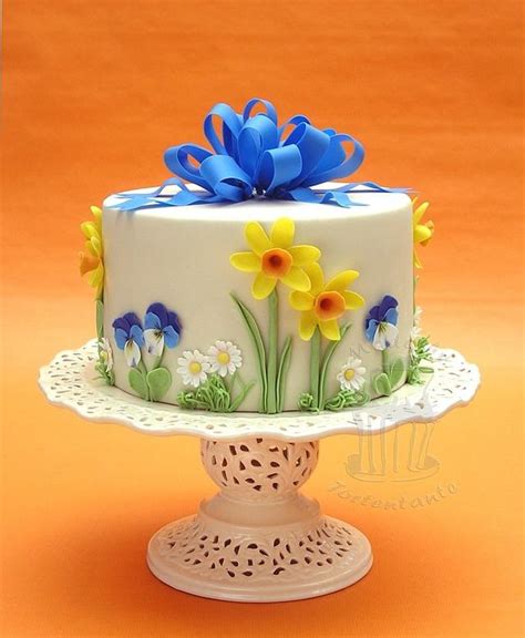 spring cake decorated cake by monika cakesdecor