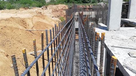 Basement Rcc Retaining Wall Reinforcement Construction