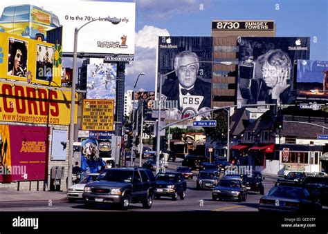 Sunset Strip Circa 2000 West Hollywood Ca Usa Stock Photo Alamy