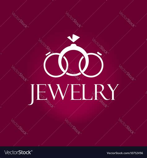 Jewelry Logo Element Design Isolated Royalty Free Vector
