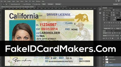 California Id Template Psd Ascsemin