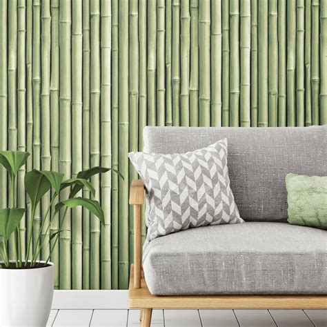 Bamboo Peel And Stick Wallpaper Roommates Decor