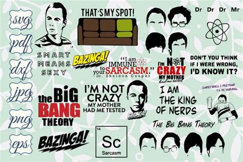Bundle The Big Bang Theory Svg Png Cricut The Big Bang Theory Etsy