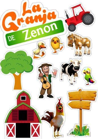 Mamá Decoradora Toppers Granja de Zenón in 2024 Farm animals