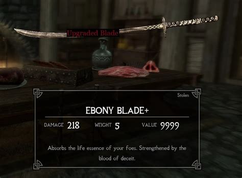 Upgraded Ebony Blade At Skyrim Special Edition Nexus Mods And Community