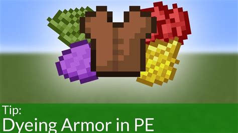 How To Dye Leather Armor In Mcpe 114 Youtube