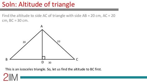 Geometry Altitude Of Triangle