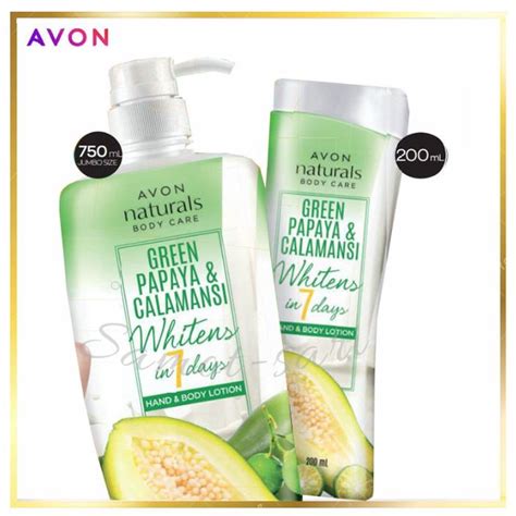 Avon Naturals Body Care Green Papaya And Calamansi Hand And Body Lotion 200