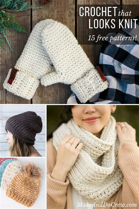 How To Make Crochet Look Like Knitting 15 Free Patterns Crochet