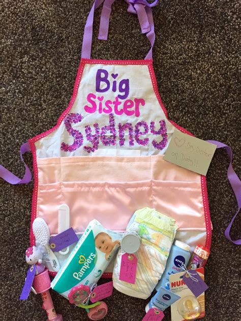 Maybe you would like to learn more about one of these? Big Sister Apron, shower for big sister, sister of new ...