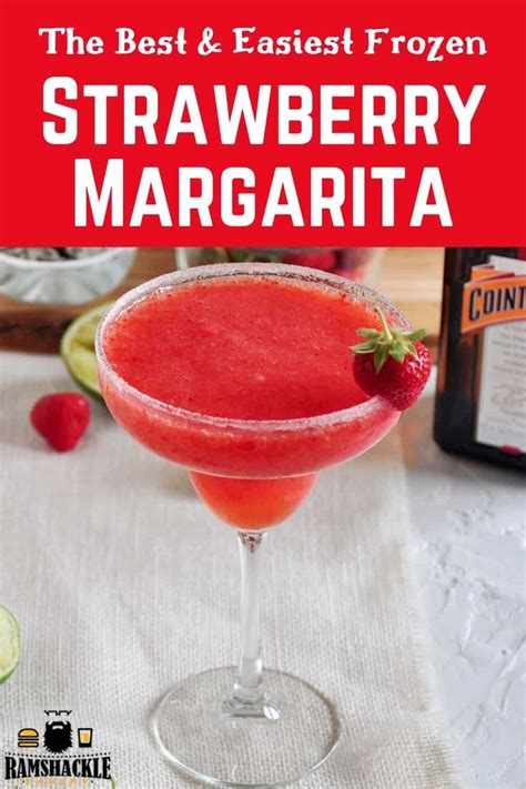 An Easy And Delicious Frozen Strawberry Margarita That Can Help You