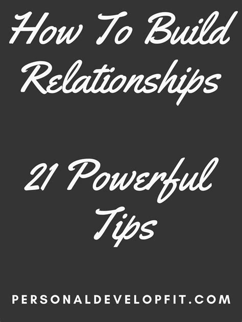 How To Build Relationships 21 Simple And Powerful Tips Relationship Building Skills