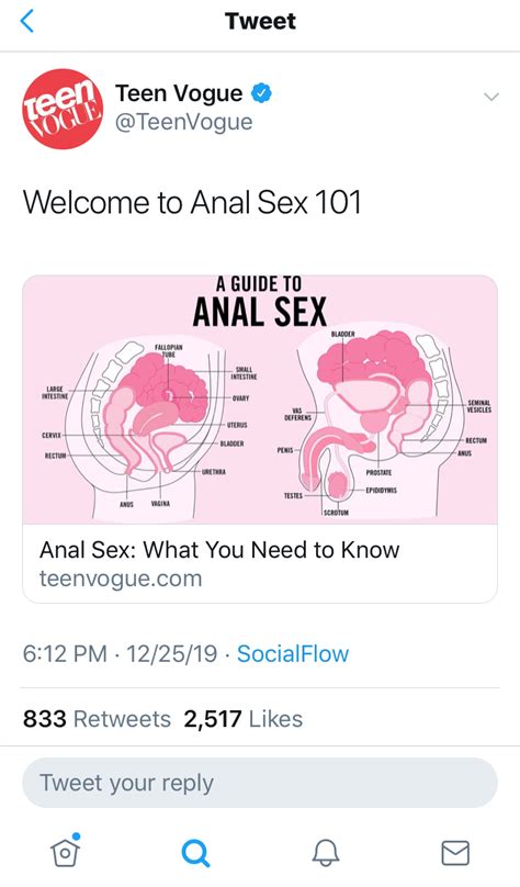 The Allure Of Nymphets Teen Vogue A Guide To Anal Sex [for Nymphets]