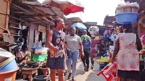 Hidden Place In Ghana Makola Market African Walk Videos Youtube