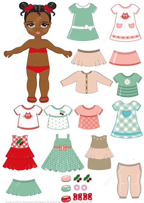 Printable Paper Doll Dress Up