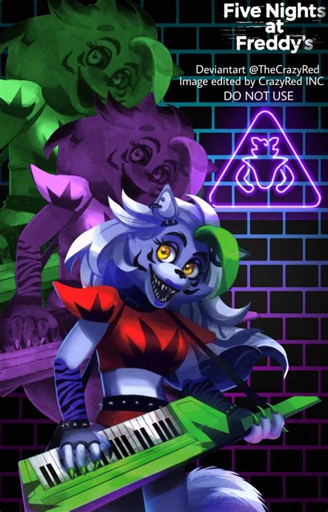 Fnaf Security Breach Roxanne Wolf Fmade Poster By Thecrazyred On Deviantart