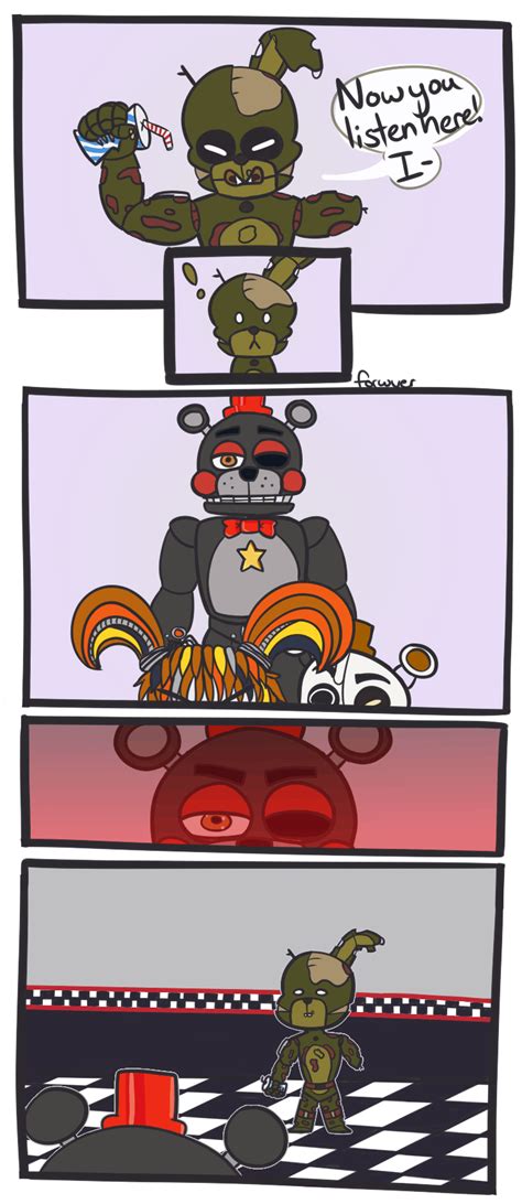 He Knows That The Marionette S In There And He S Like Nah Fnaf