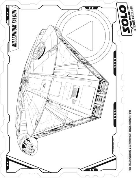 The starship was famously won by han solo, when he beat lando calrissian in a card game. SOLO: A STAR WARS STORY Coloring Pages and Activity Sheets! #HanSoloEvent Rural Mom
