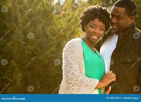 Portrait Of An African American Loving Couple Stock Image Image Of Married Dreams 109375811