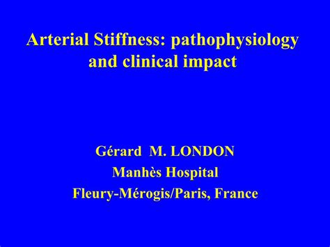 Pdf Arterial Stiffness Pathophysiology And Clinical Impact Arterial Stiffness