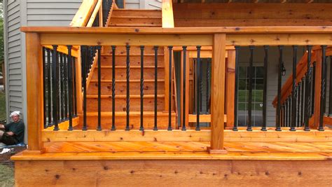 Wood Deck Handrails Designs Deck Railing Baluster Designs