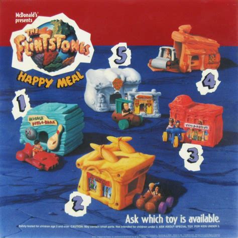 Mcdonalds 1993 The Flintstones Collectibles Childhood Toys Toys