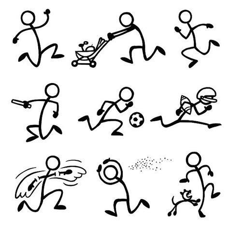 Stick Figure Running Illustrations Royalty Free Vector Graphics And Clip