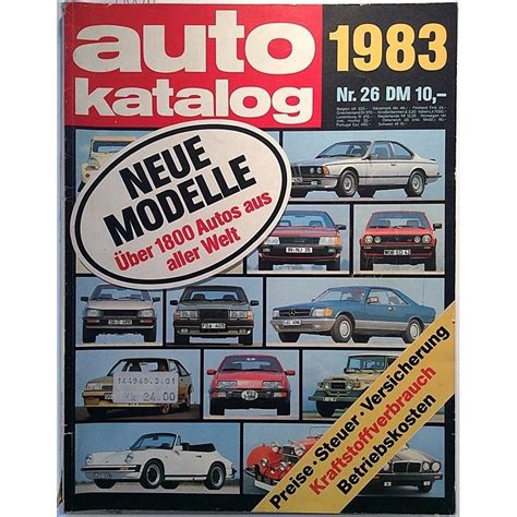 Auto Katalog Modelljahr Aikakauslehti Autot