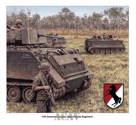 11th Armored Cavalry Acavs By Jody Harmon Limited Edition Print