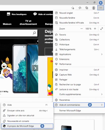 Microsoft Edge Vérifier La Version Et Mettre à Jour Assistance Orange