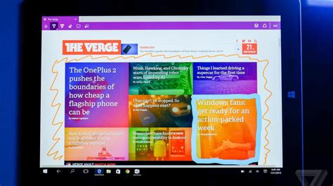 The Verge Microsoft Edge Review Windows Finally Has A Good Browser