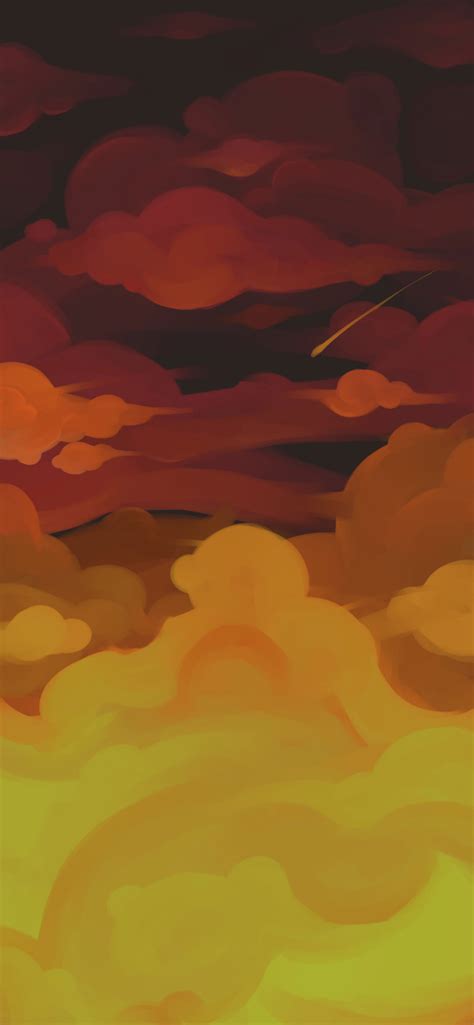 Aesthetic Clouds Orange Wallpapers Orange Cloud Wallpaper For Iphone
