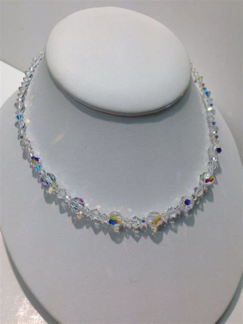 Items Similar To Genuine Swarovski Crystal Necklace Handmade On Etsy