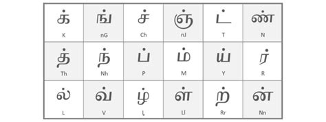 Learning Color Guru Tamil To English Alphabet Chart Pdf Tamil