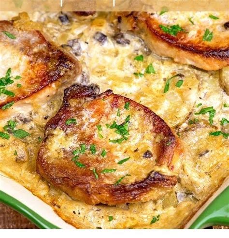 I have tried it both ways, both are delicious. Pork Chops & Scalloped Potatoes Casserole | Pork chop ...