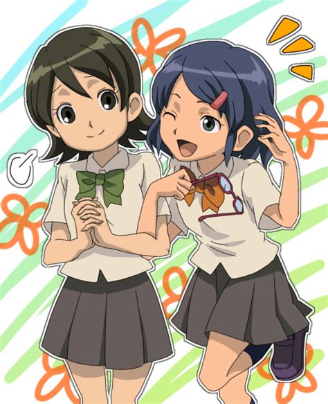 Otonashi Haruna And Kino Aki Inazuma Eleven And 1 More Drawn By