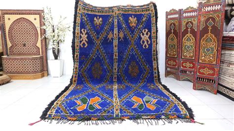 Blue Moroccan Rug 68 Ft X 112ft Moroccan Rug Rugs Moroccan Blue