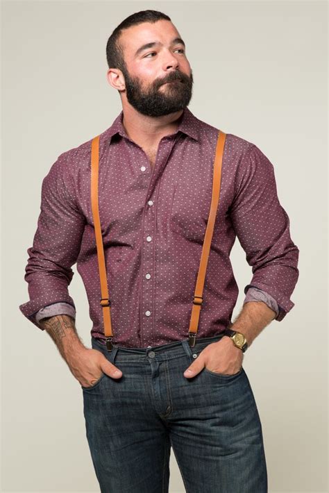 Suspenders And Shirt Fall Look For Men Mens Fashion Mens Fashion Suits Mens Outfits