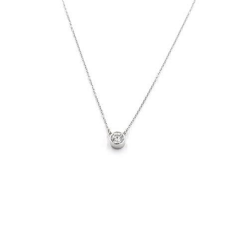 14k Gold Diamond Necklace Attached Diamond On Chain Diamond Solitaire