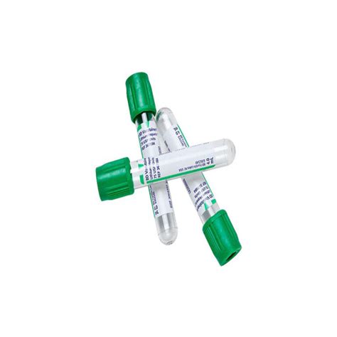 BD Vacutainer Lithium Heparin Tubes Green Cap Tubes 4 Ml