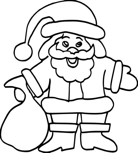 Coloriages Pere Noel Noel By Coloriage Pere Noel Facile A Imprimer My