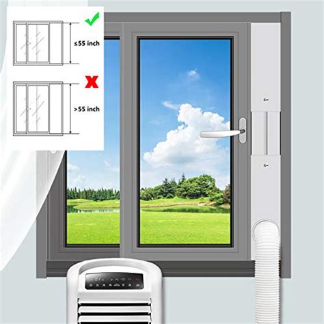 This method uses the window vent insert that comes with the portable air conditioner, coupled with a piece of rigid foam or plywood to block the rest of the window. Aozzy Portable Air Conditioner Plastic Window Kit Vent Kit ...