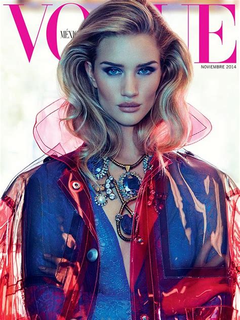 Rosie Huntington Whiteley Rocks Versace Pantsuit For Vogue Mexico