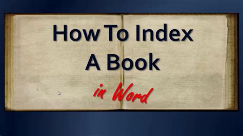 Book Indexing For Authors Webinar Learn How To Index Your Own Book