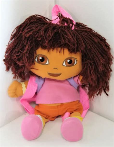 Dora The Explorer Nickelodeon Backpack Doll With Mr Face Plush Toy Yarn 12 Inch 1497 Picclick