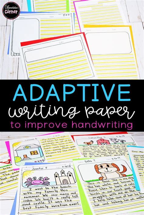 Highlighted Adaptive Writing Paper For Dyslexia Dysgraphia And