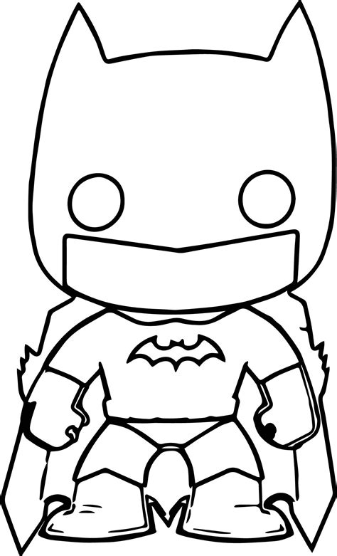 Chibi Batman Coloring Pages
