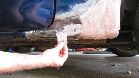 The Original Mechanic How To Repair A Rust Out With Fiberglass And